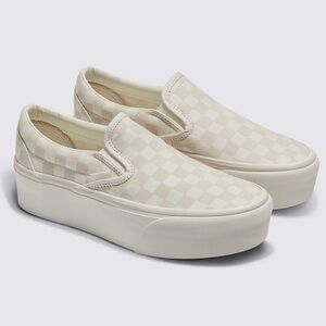 Classic Slip-On Checkerboard Stackform Vans